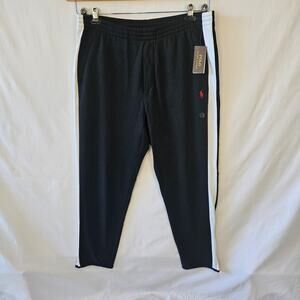 Polo Ralph Lauren [Read] Cotton Interlock Pants Drawstring Black White XXL